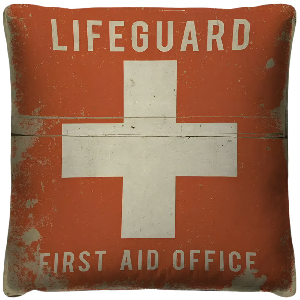 Lifeguard First Aid Office Throw Pillow