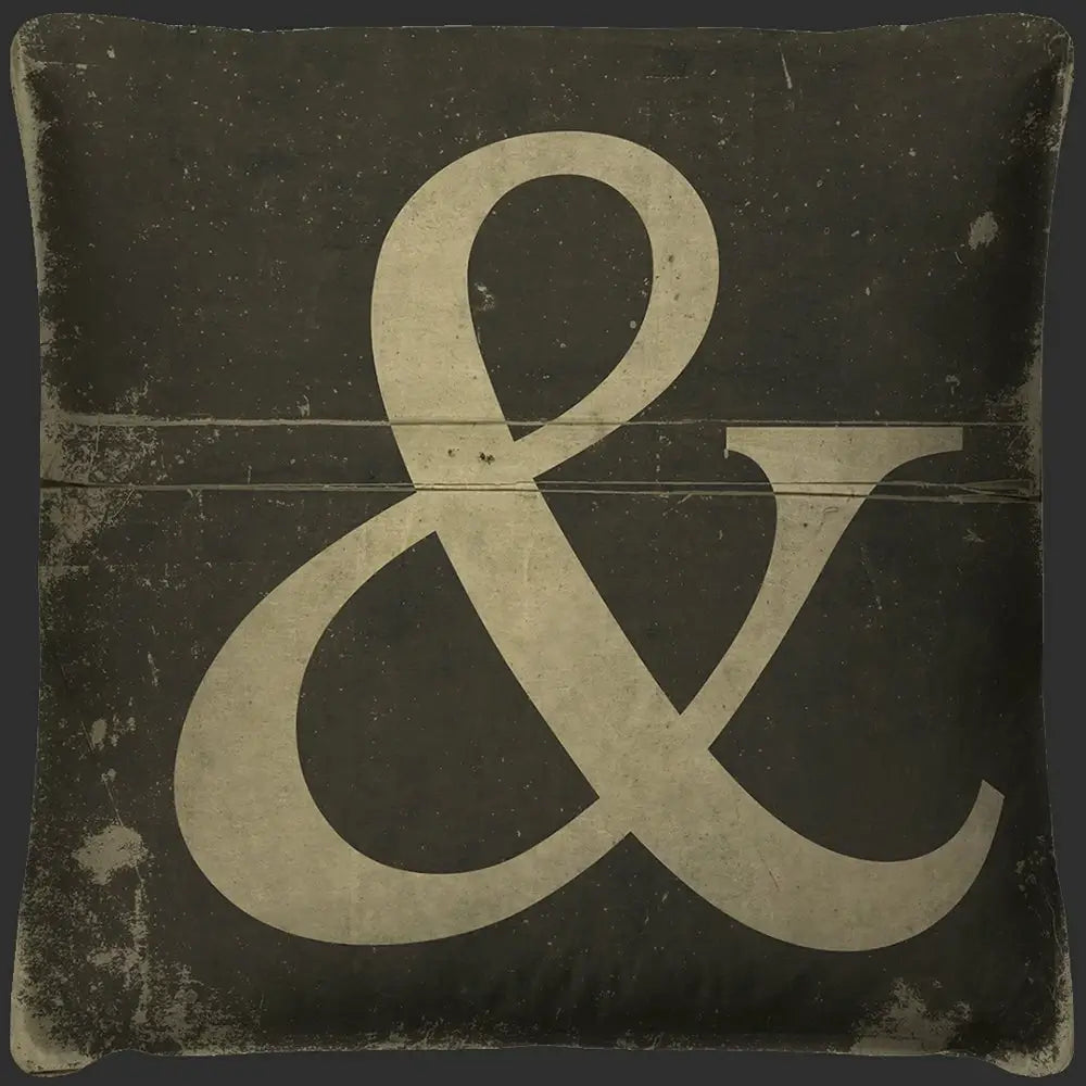 Ampersand Throw Pillow