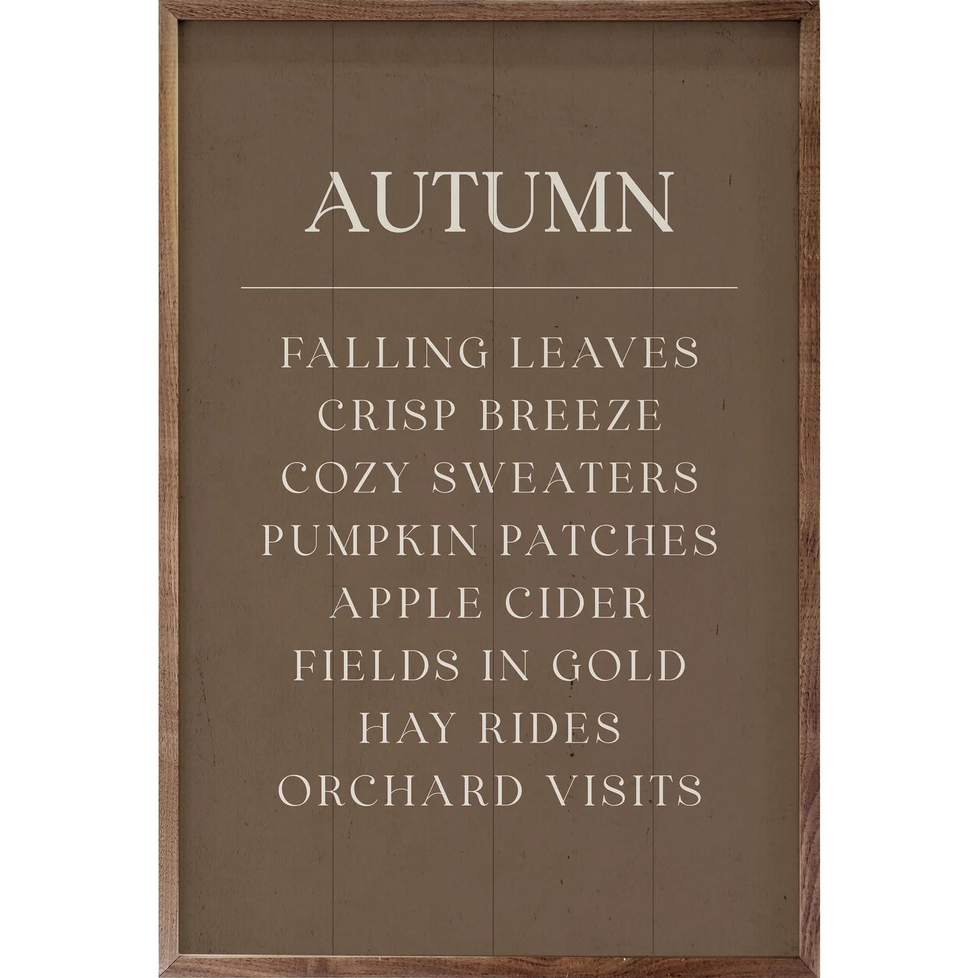 Autumn Comforts Wood Framed Print