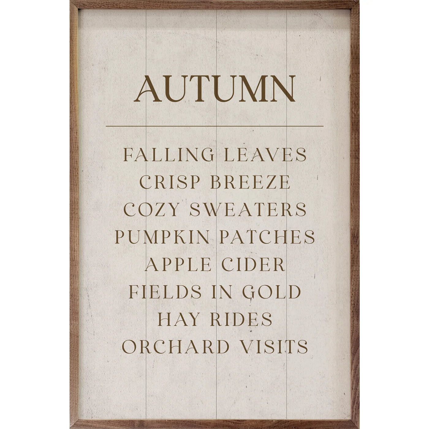 Autumn Comforts Wood Framed Print