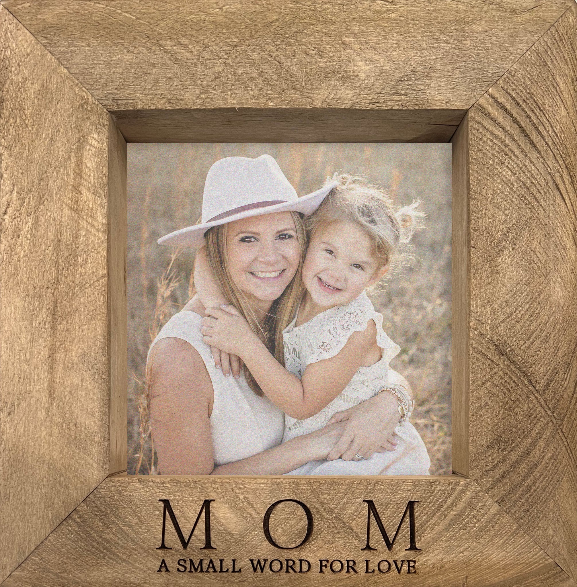 Mother's Day Engraved Timberwood Photo Frame