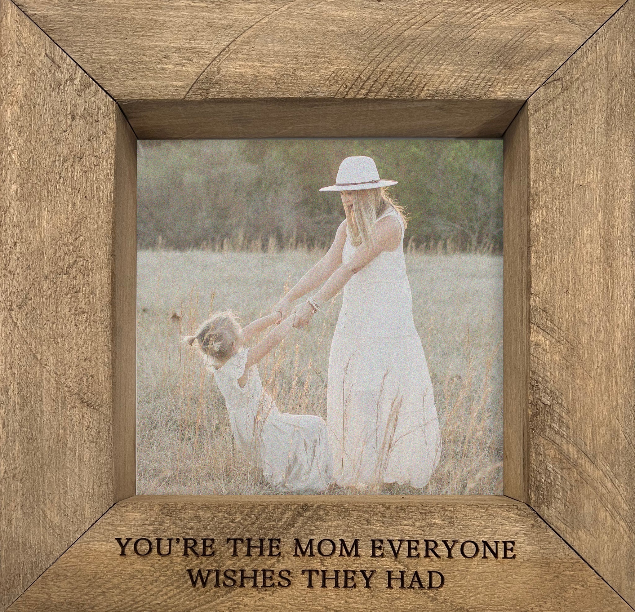 Mother's Day Engraved Timberwood Photo Frame