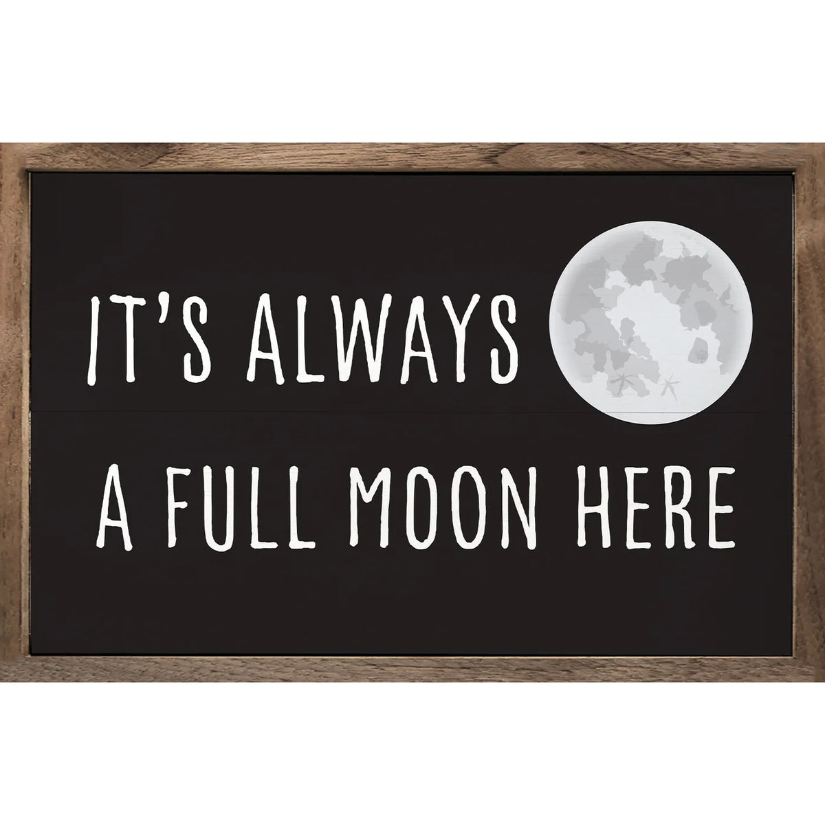 Full Moon Wood Framed Print