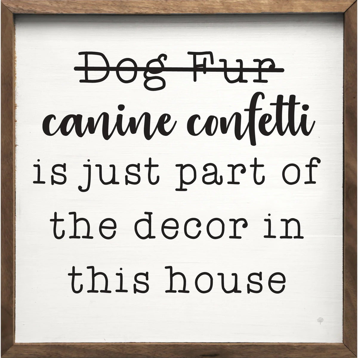 Canine Confetti Wood Framed Print