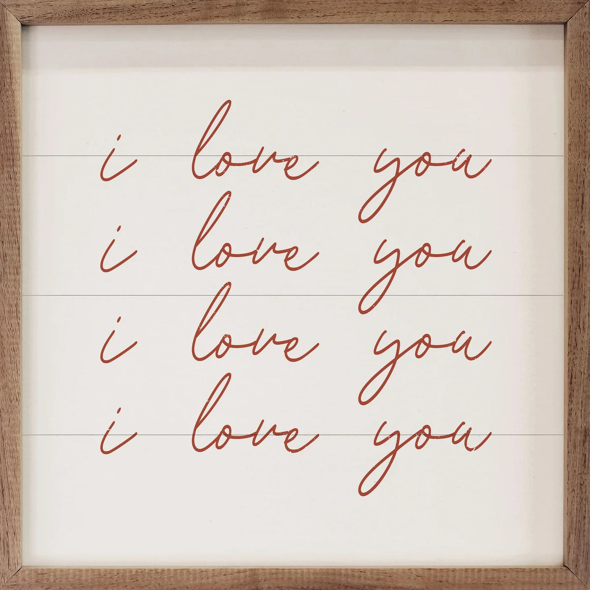 I Love You On Repeat Wood Framed Print