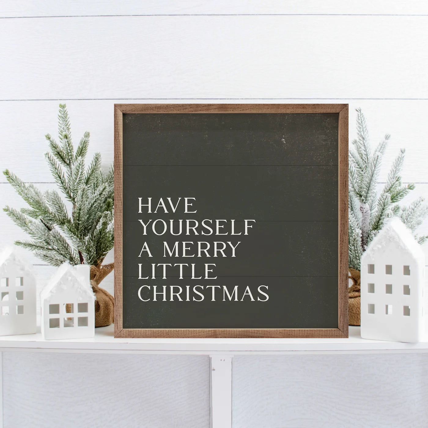 Have Yourself A Merry Little Christmas Wood Framed Print