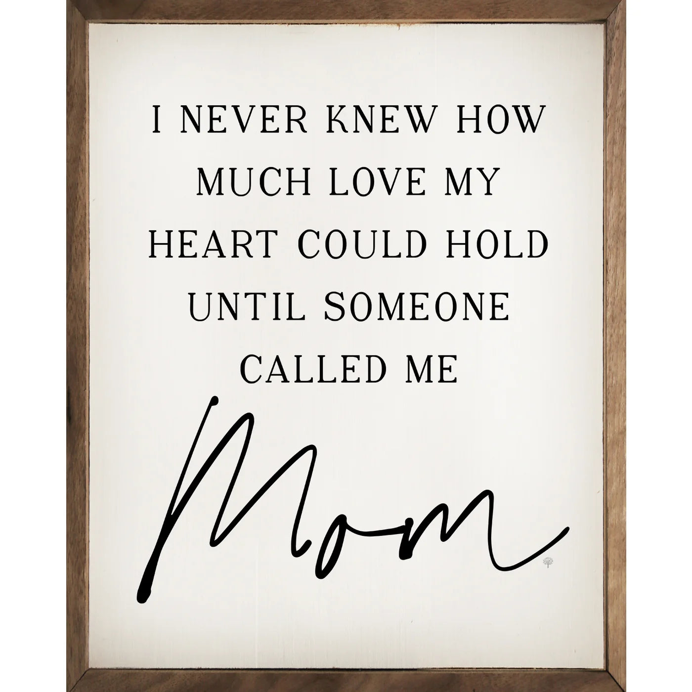 Until Someone Called Me Mom White Wood Framed Print