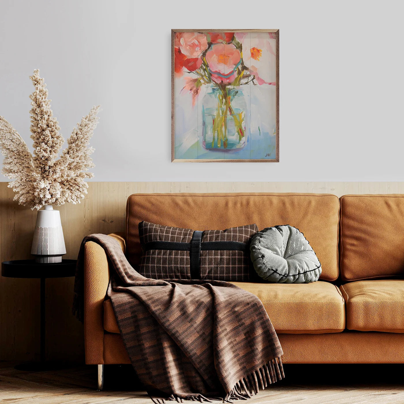 Rene's Bouquet By Jenny Westenhofer Wood Framed Print