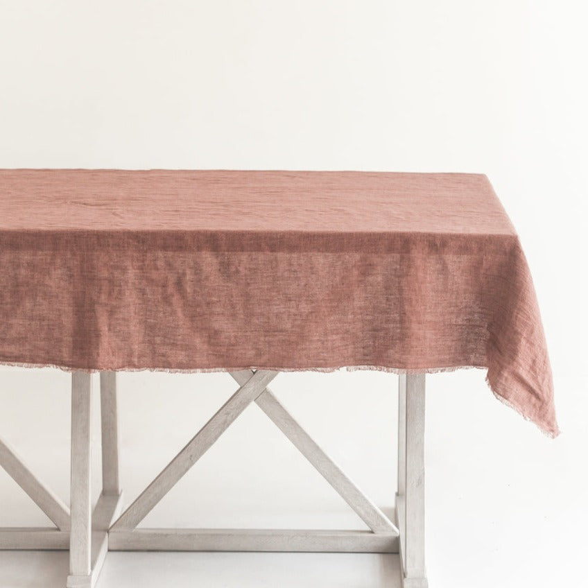 Stone Washed Linen Tablecloth