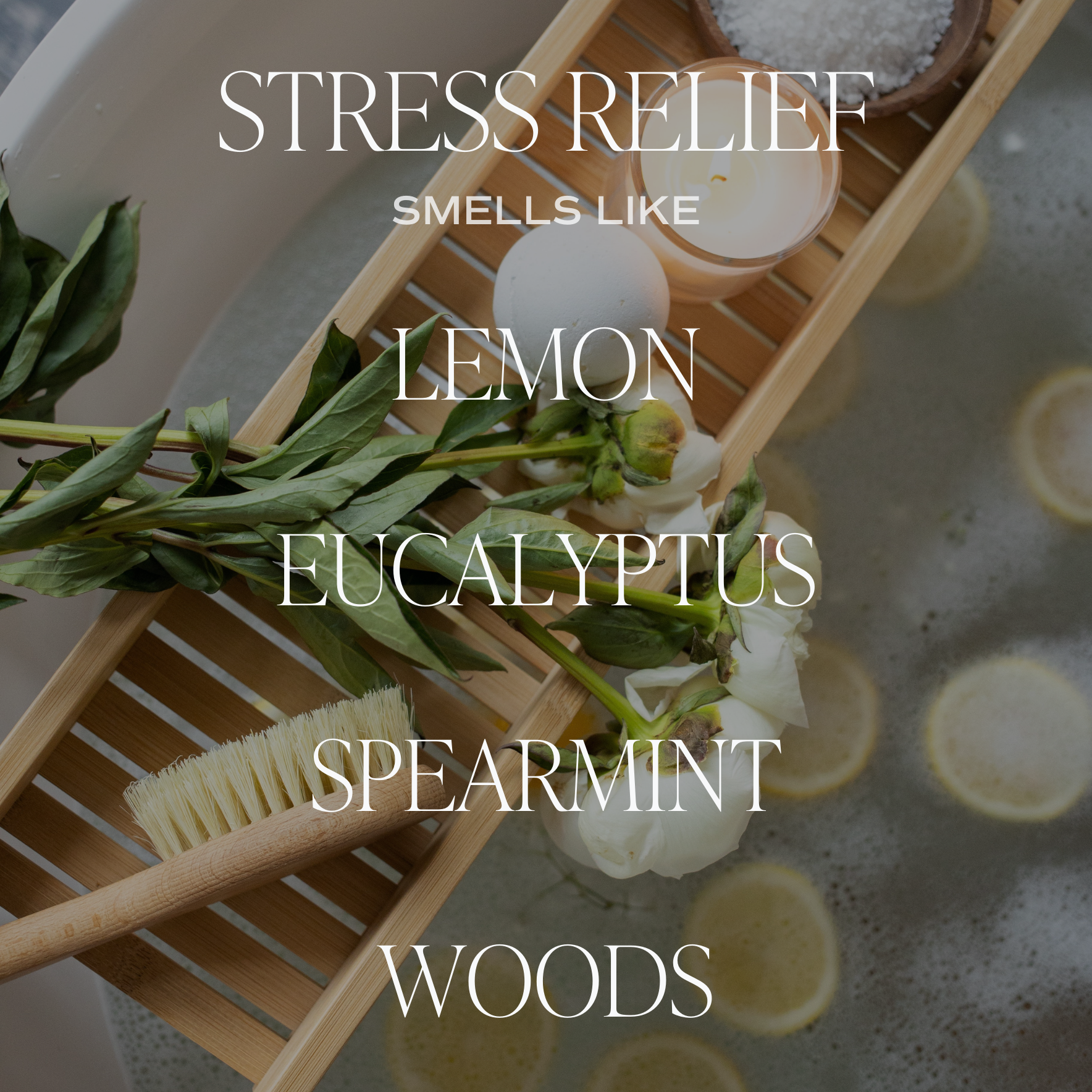 Stress Relief White Jar Candle