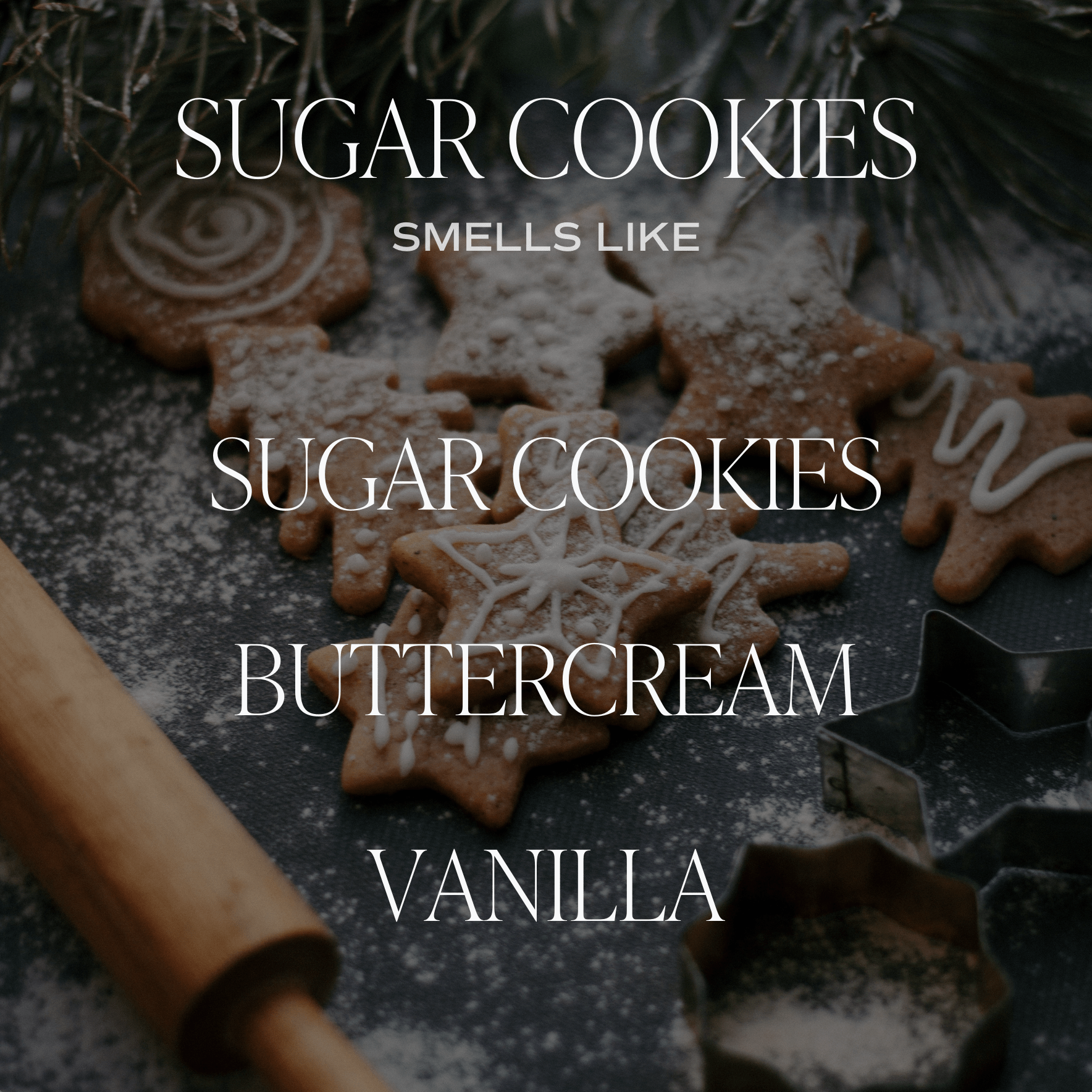 Sugar Cookies Fluted Soy Candle