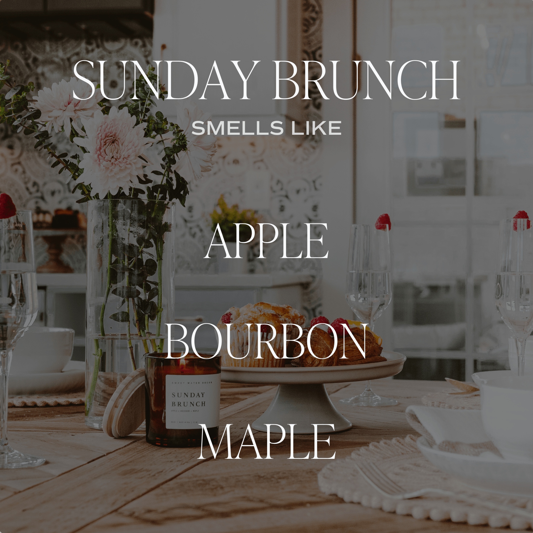 Sunday Brunch White Jar Candle