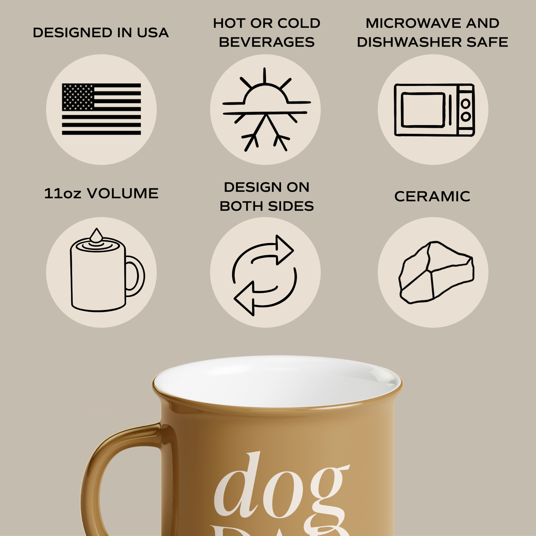 Dog Dad Campfire Coffee Mug