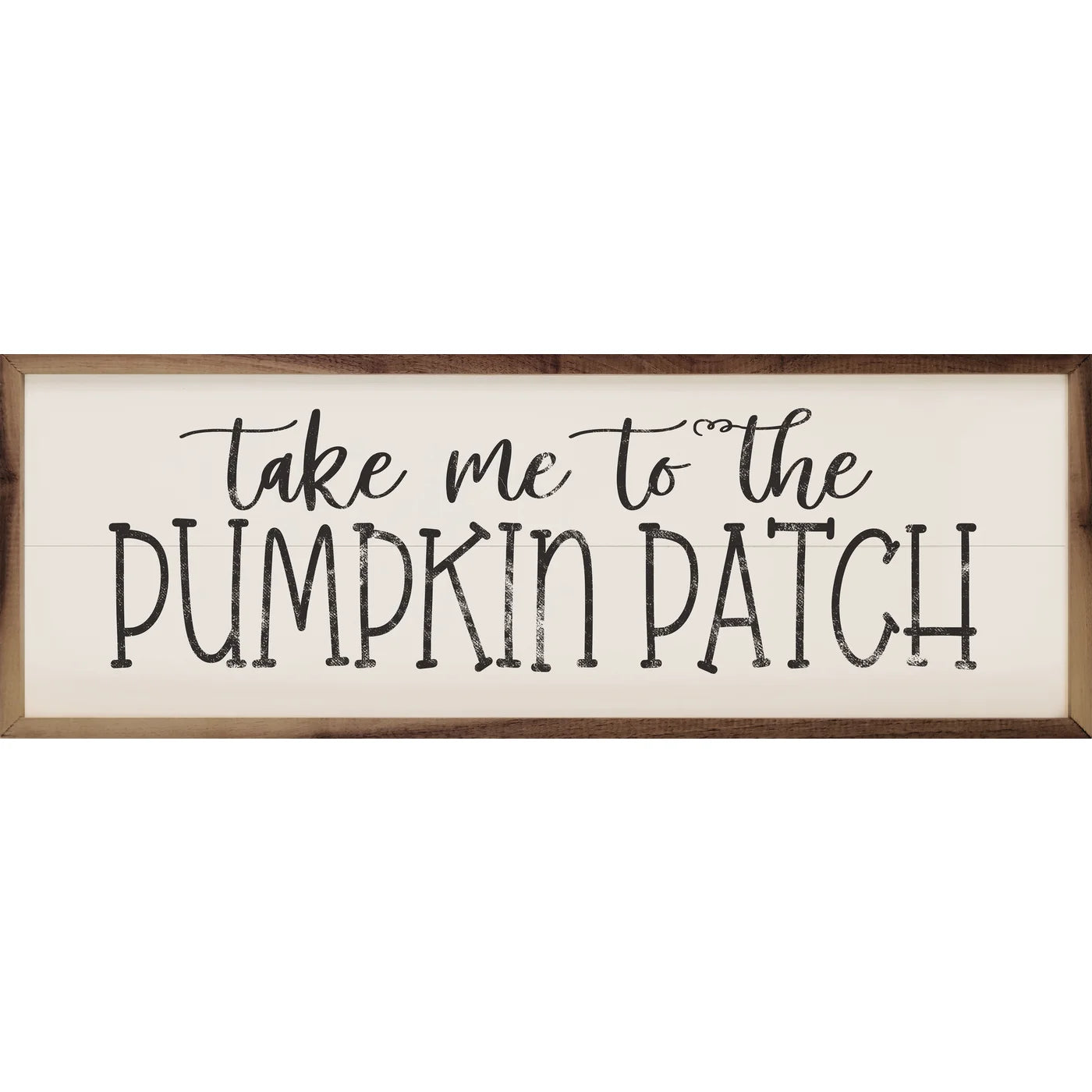 Take Me To The Pumpkin Patch Wood Framed Print