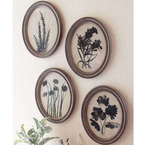 Oval Botanical Framed Prints