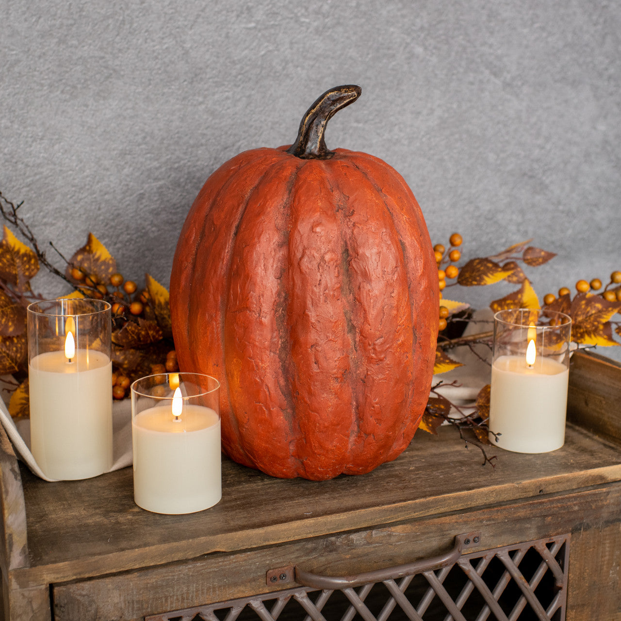 Orange Mache Pumpkin