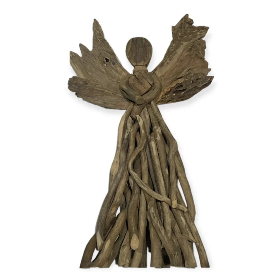 Curly Driftwood Angel