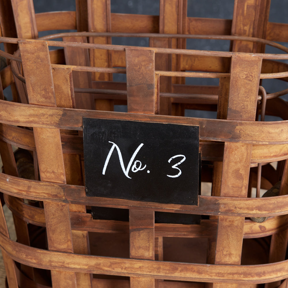 Rustic Numbered Baskets Set