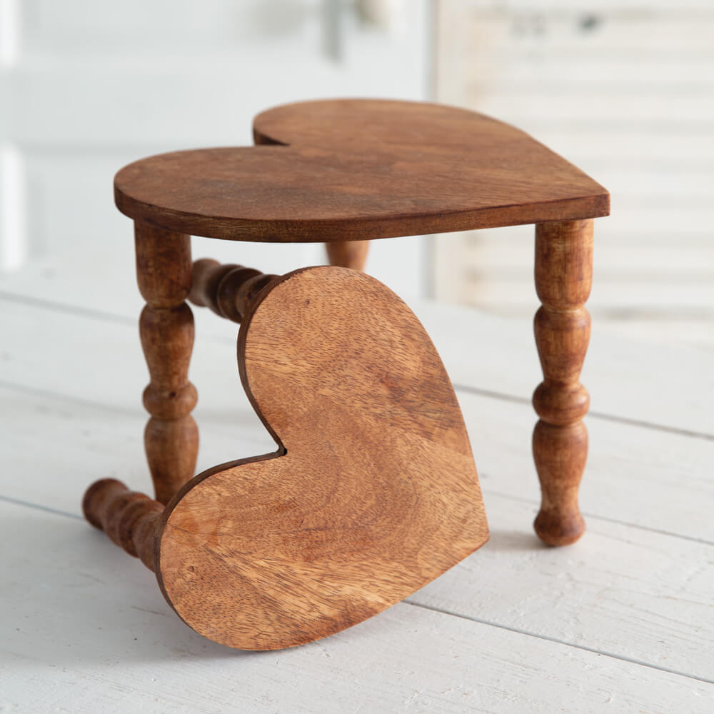 Tabletop Heart Stool Set