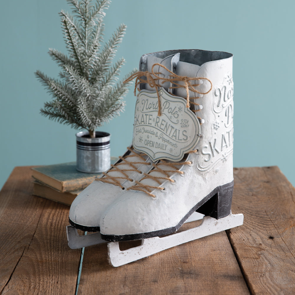 Decorative Ice Skate Rental Boots