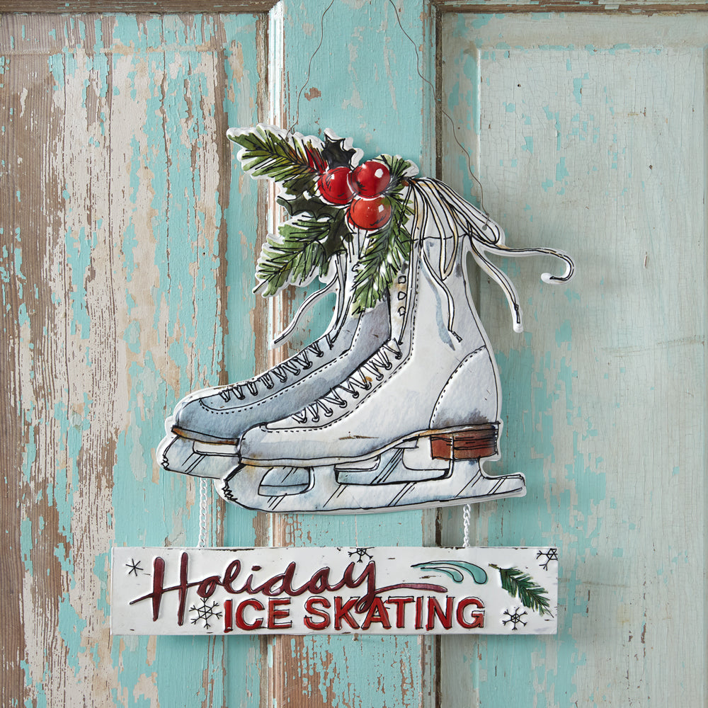 Holiday Ice Skating Sign