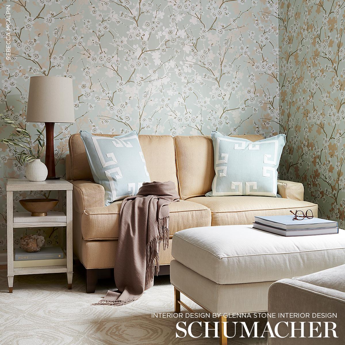 Schumacher Ming Cherry Blossom Wallpaper