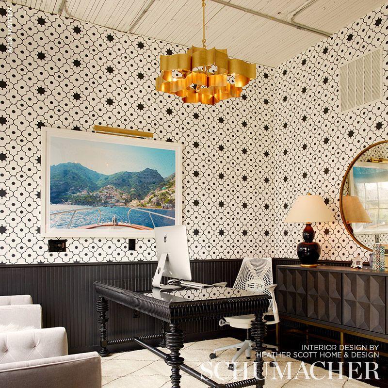 Schumacher Taj Trellis Wallpaper