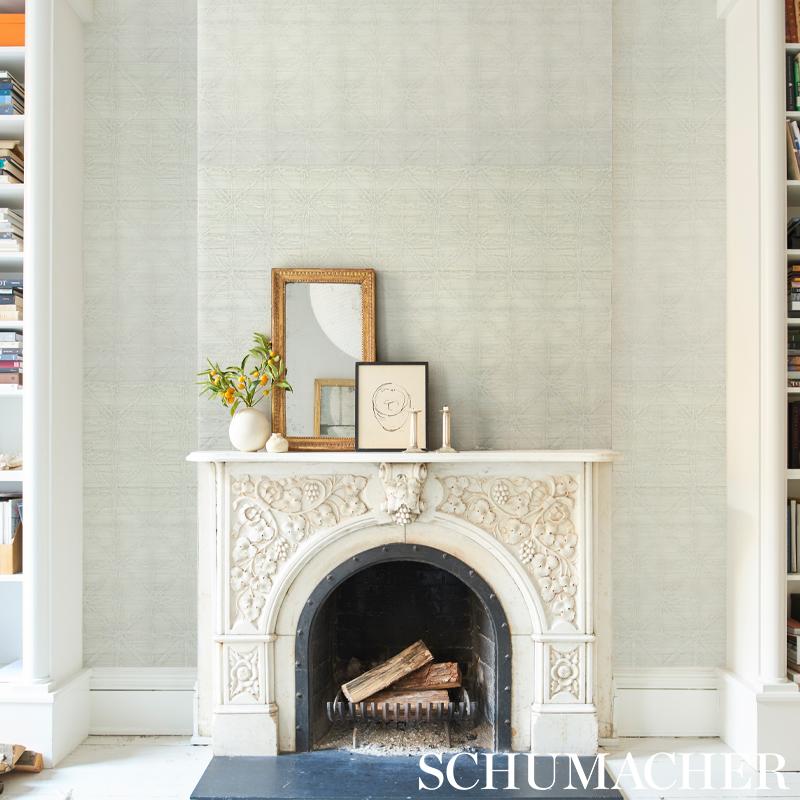 Schumacher Aventurine Performance Wallpaper