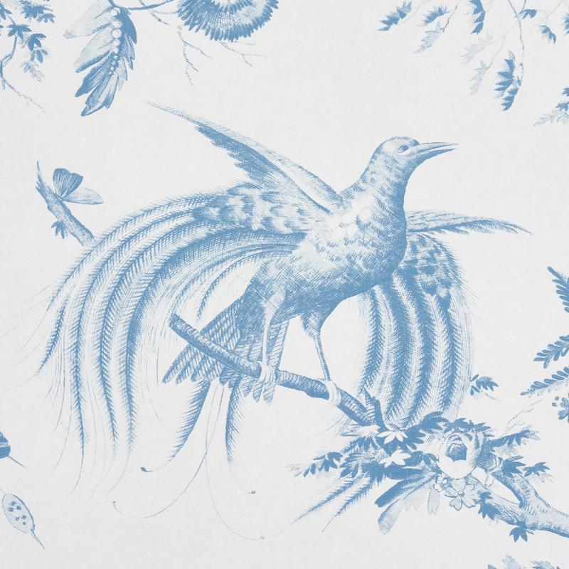 Schumacher Toile De La Prairie Wallpaper