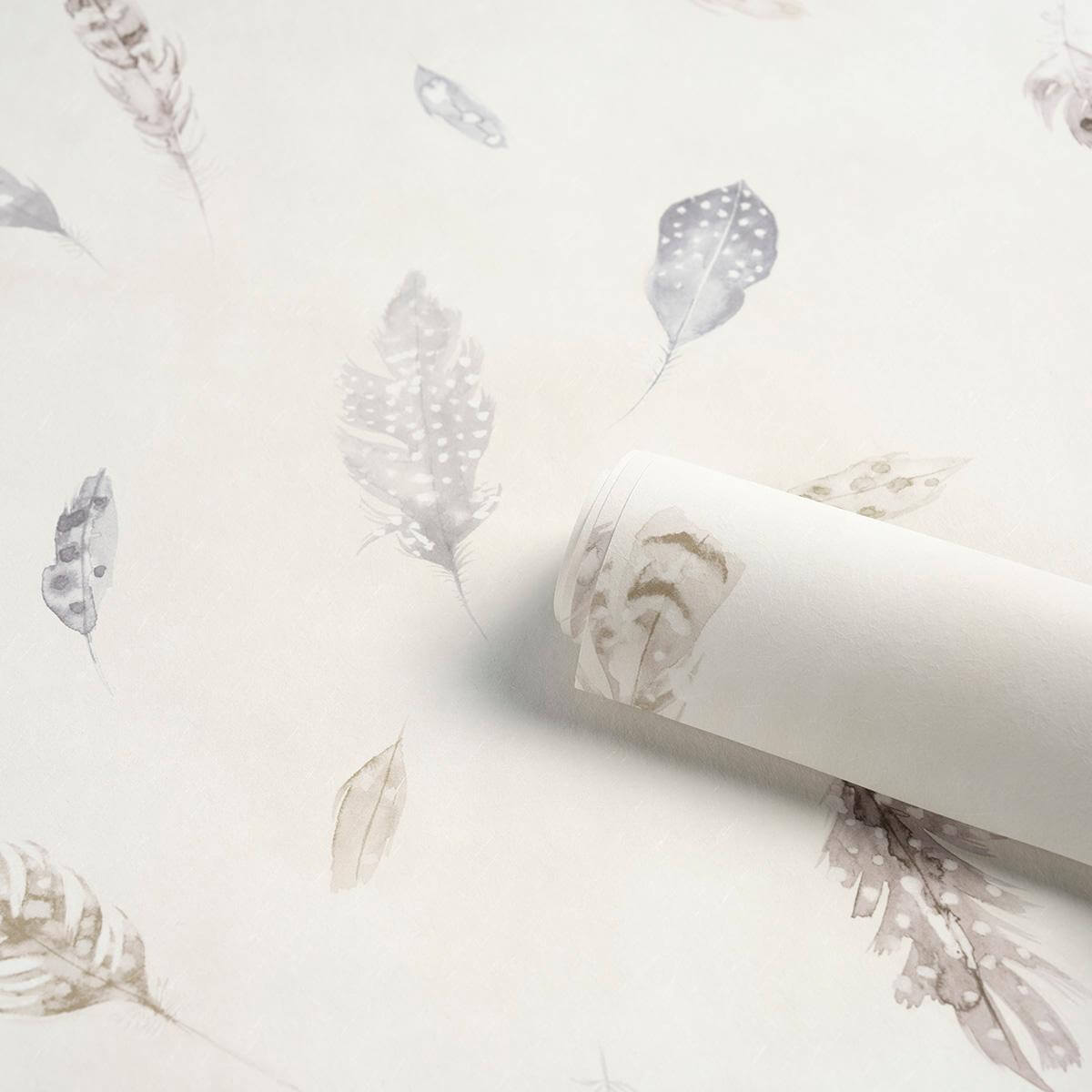 Schumacher Woodland Feathers Wallpaper