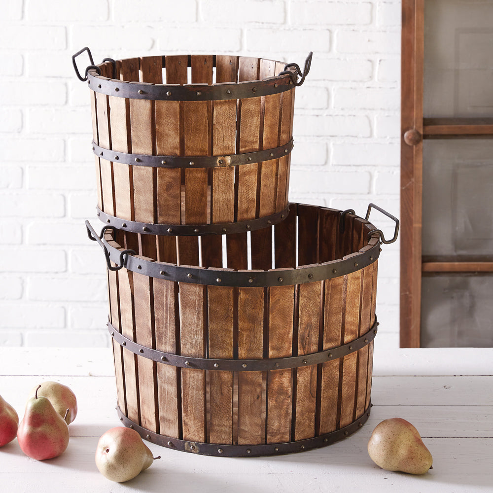 Cider Press Baskets Set