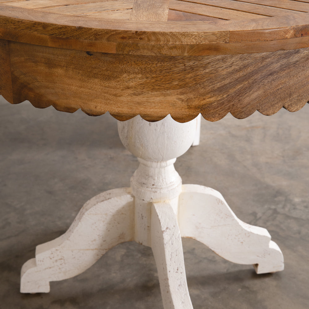 Scalloped Round Table