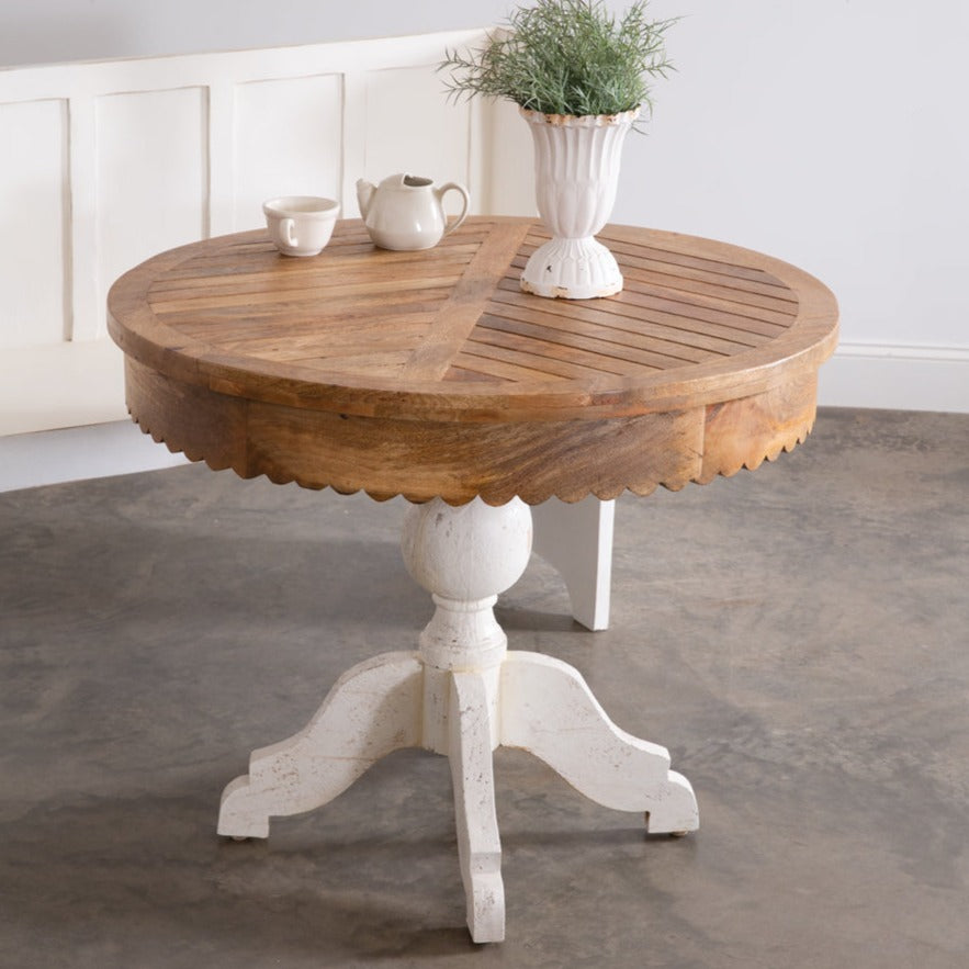 Scalloped Round Table