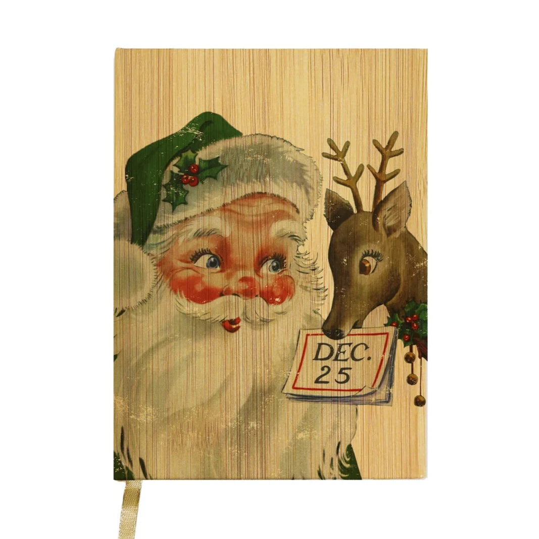 Santa With Reindeer December 25th Journal