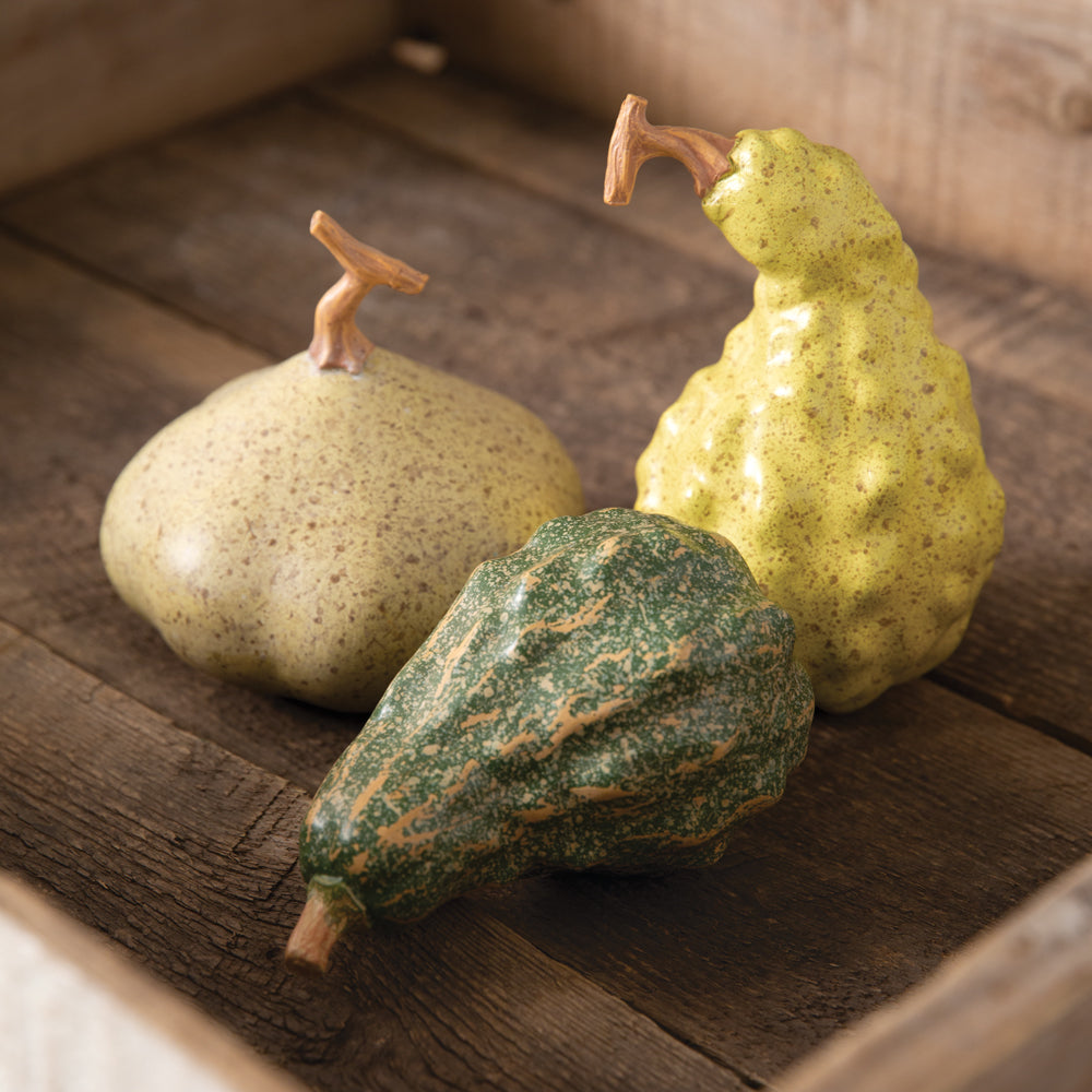 Autumn Resin Gourds Set