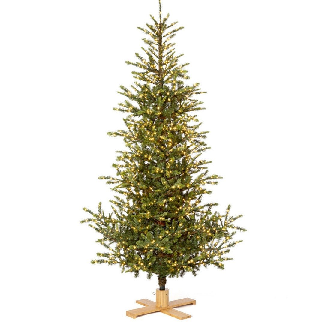 9' Great Northern Spruce Christmas Tree With Micro LED Lights - A Cottage in the City