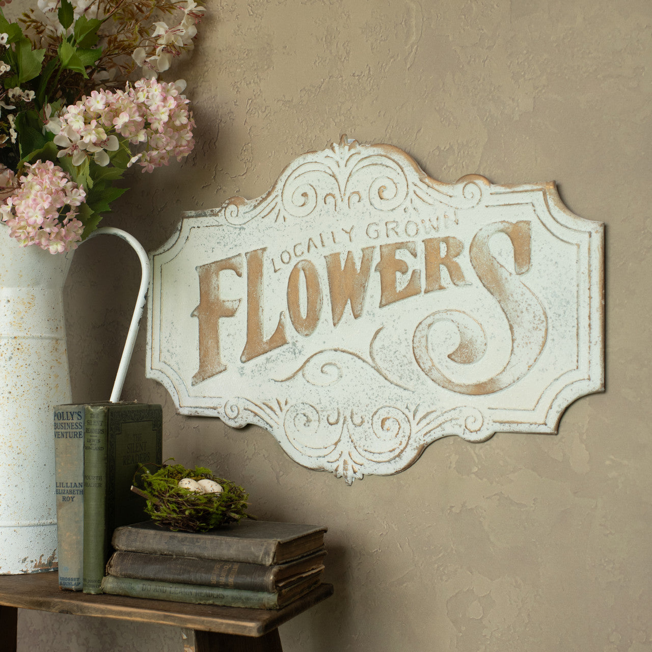 Locally Grown Flowers Sign