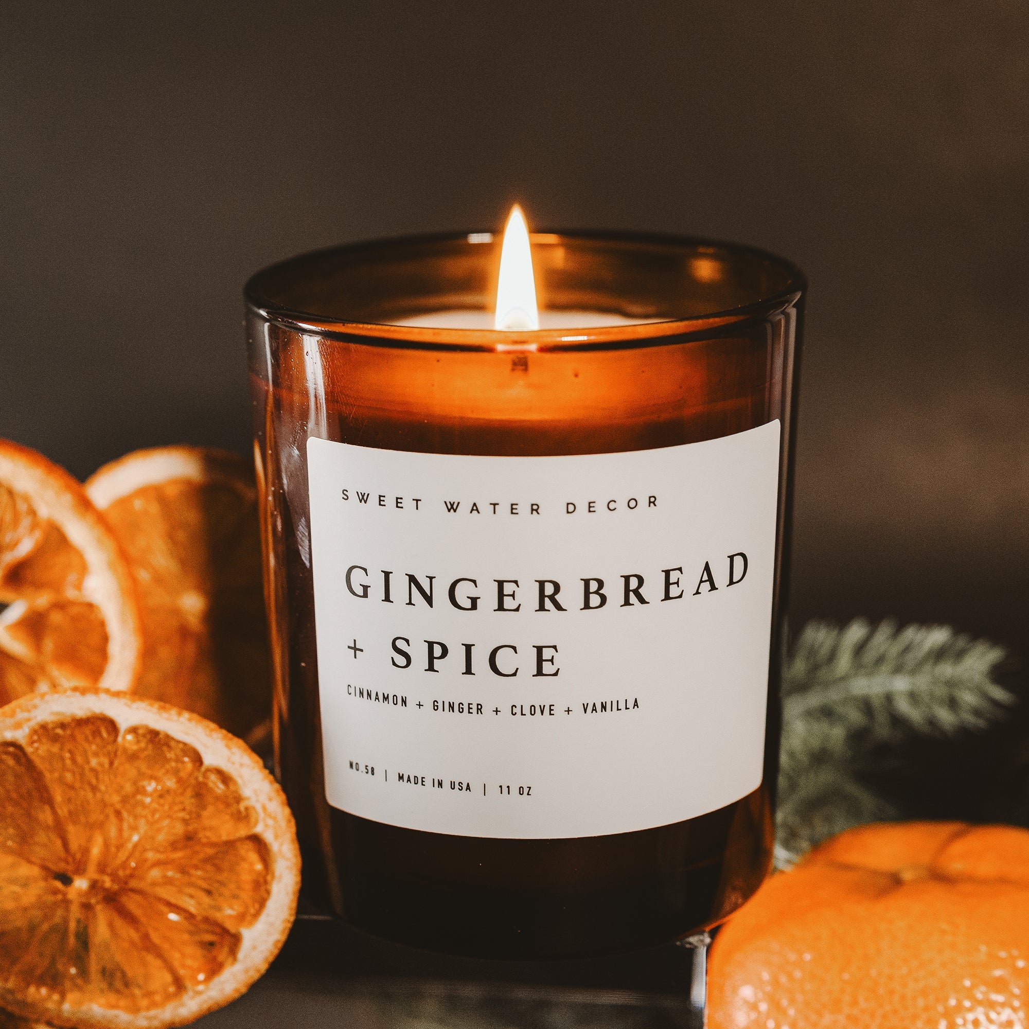 Gingerbread & Spice Amber Jar Candle