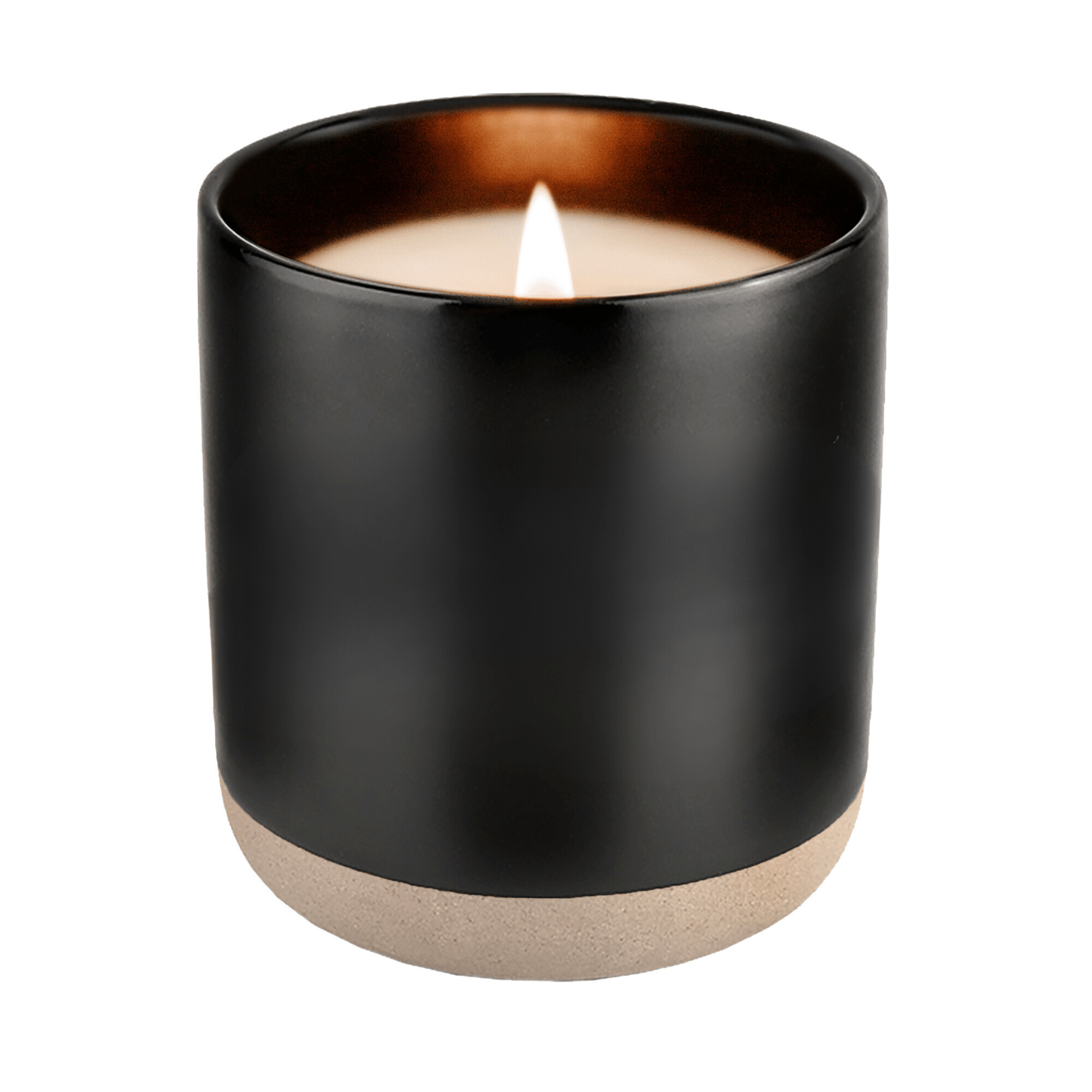 Citronella Black Stoneware Candle