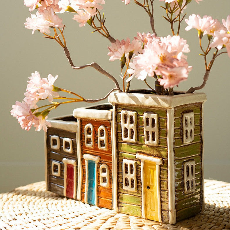 Ceramic Village Planter