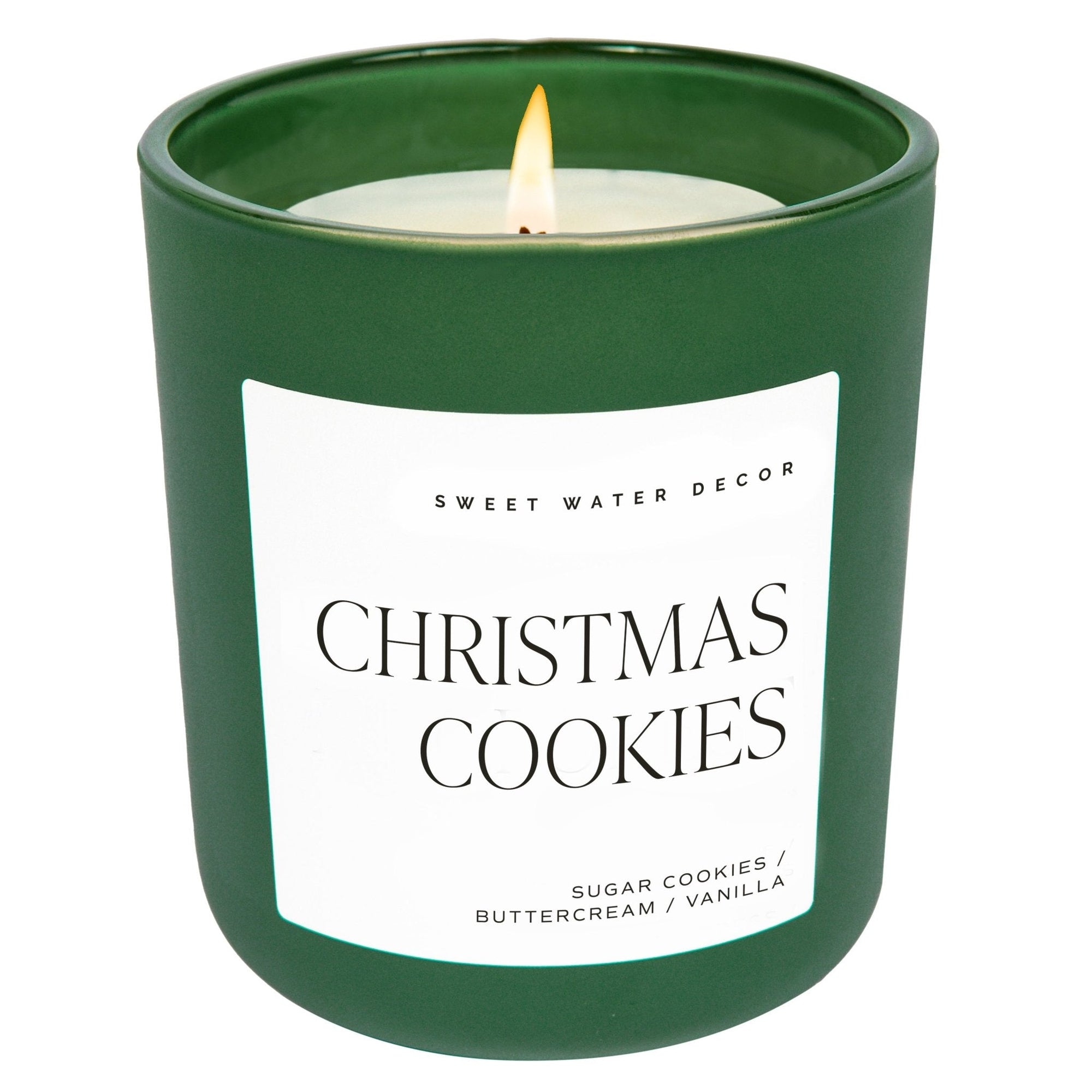 Christmas Cookies Green Matte Jar Candle