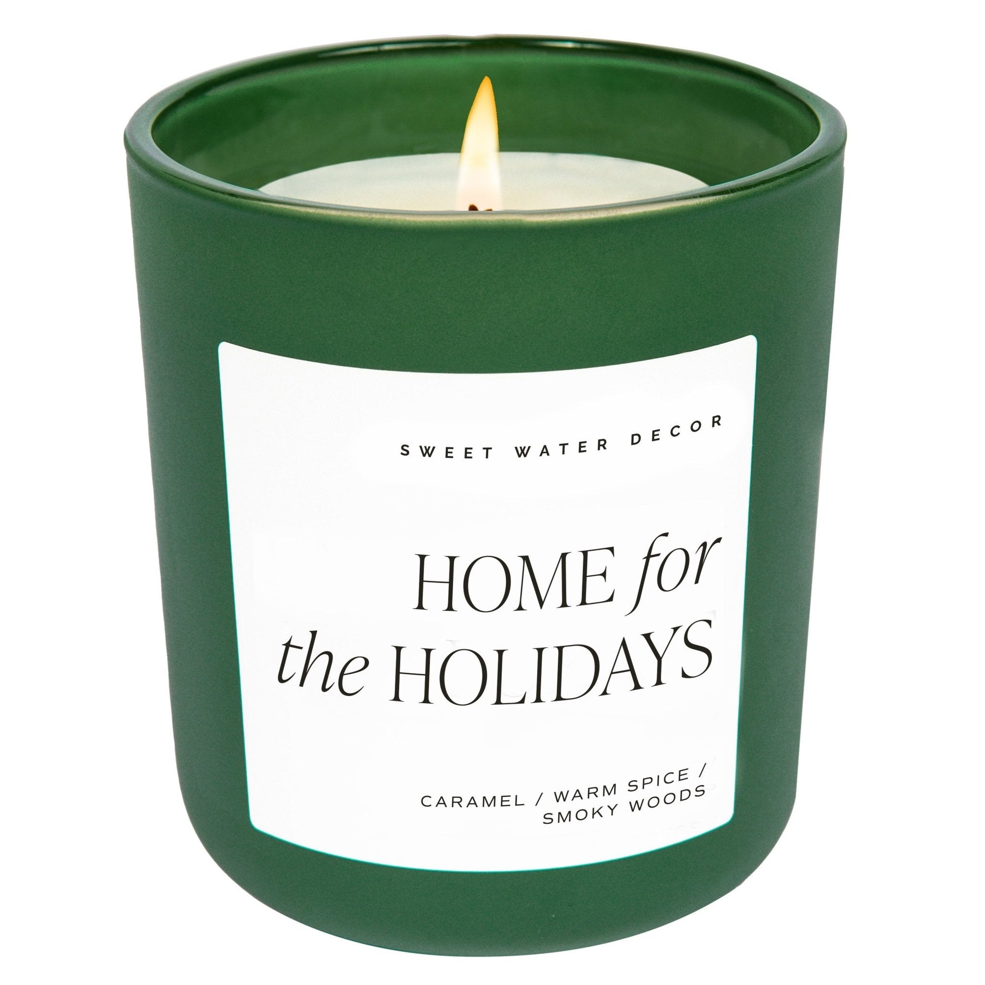 Home for the Holidays Green Matte Jar Candle