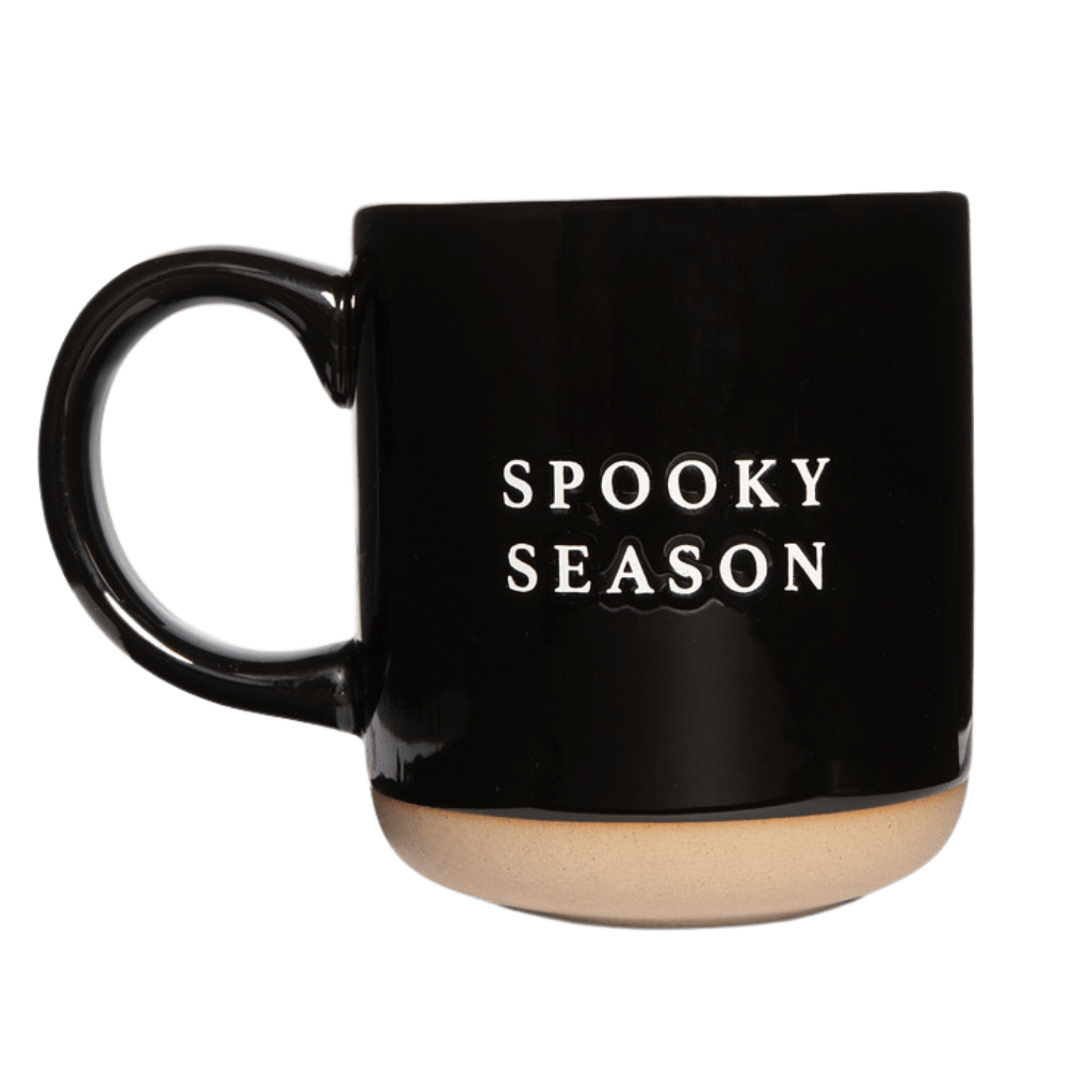 Spooky Season Black Stoneware Coffee Mug