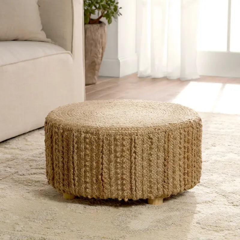 Jaipur Living Core Elm Pouf Ottoman