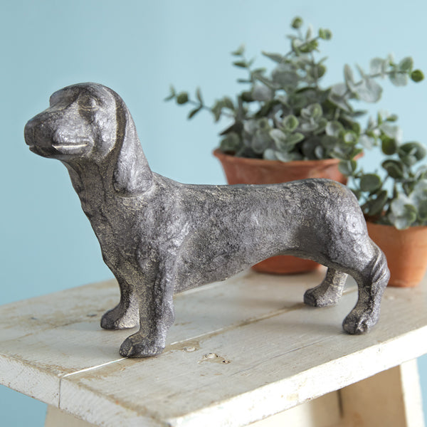 Cast Iron Dachshund Figurine