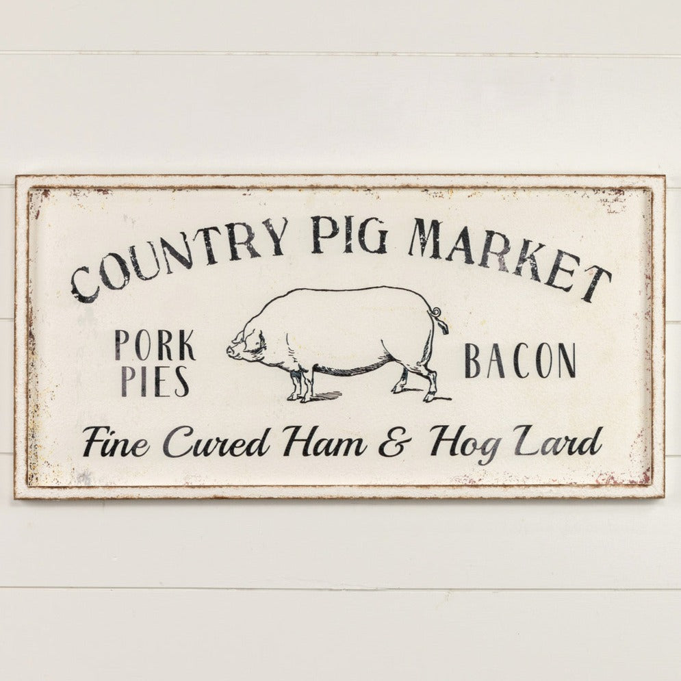 Country Pig Market Sign
