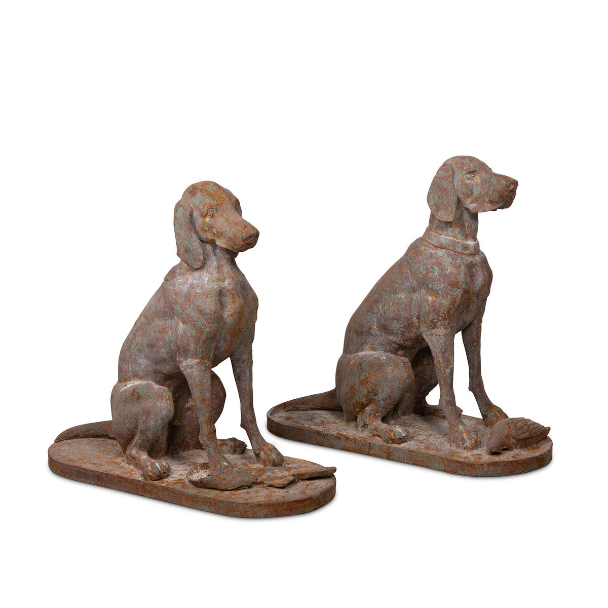 Cast Iron Hound Pair