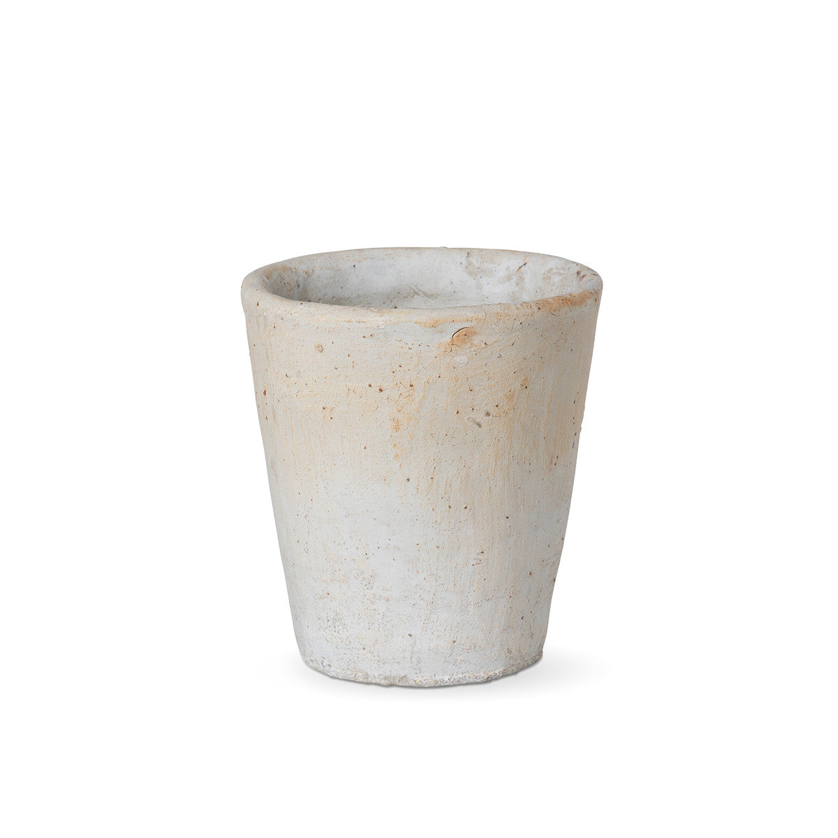 Distressed Concrete Small Pot