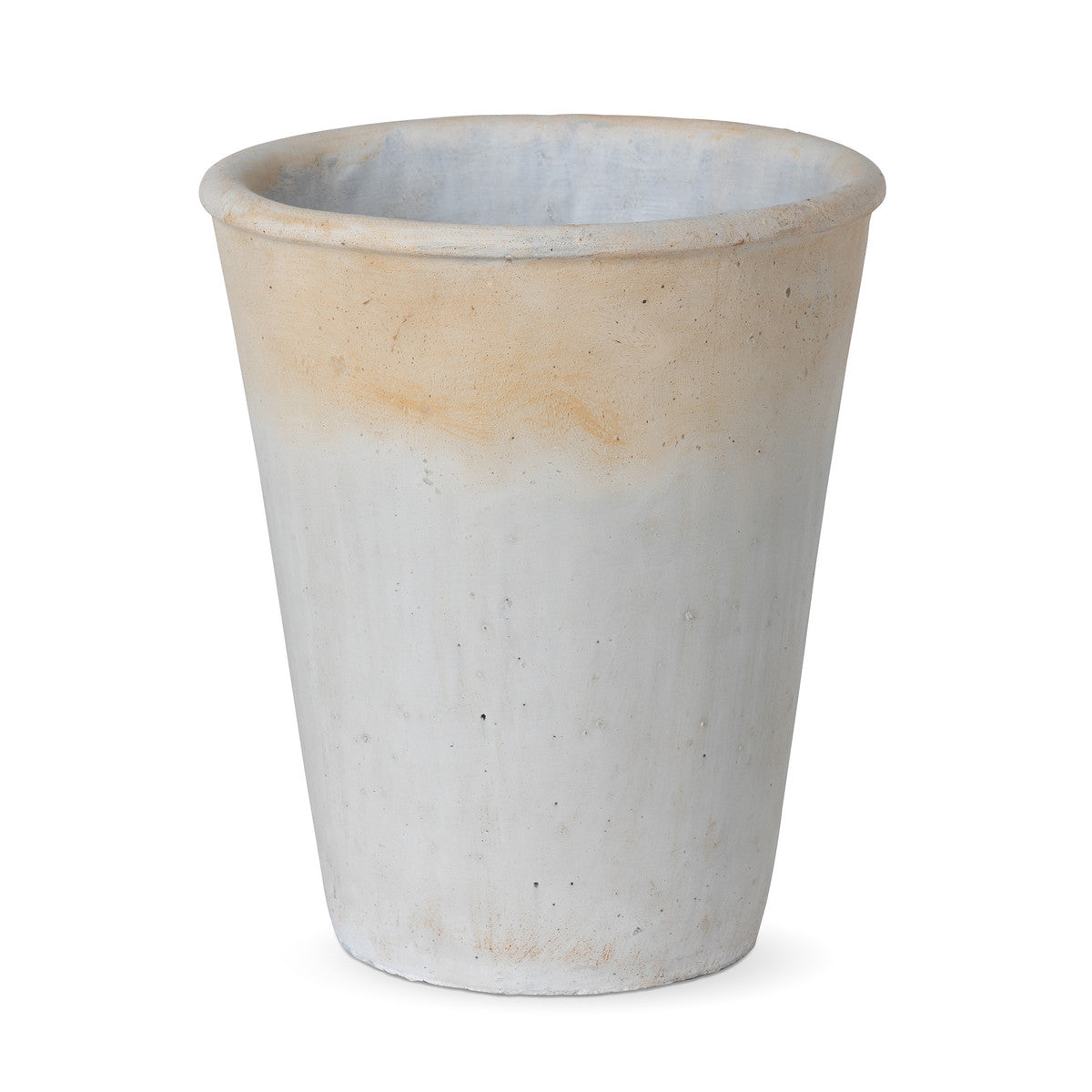 Distressed Concrete Tall Large Planter