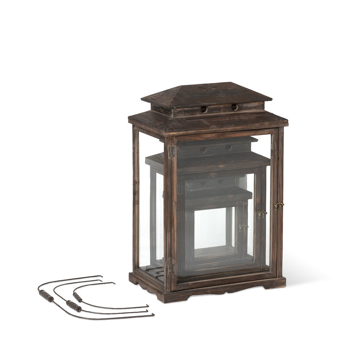 Wooden Display Lantern Set